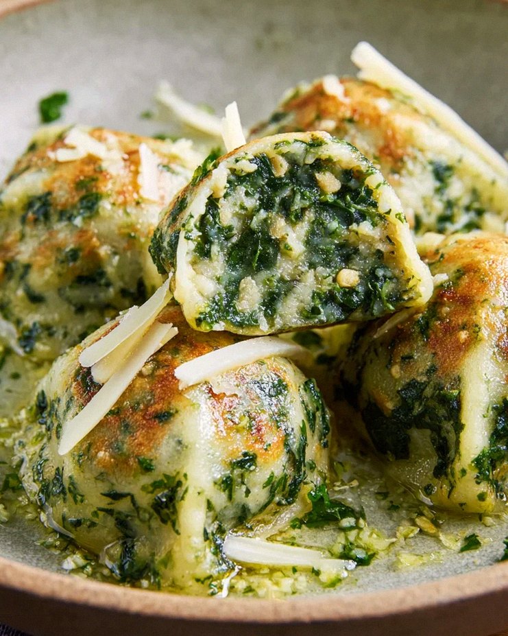 Südtiroler Spinatknödel – Schritt 1