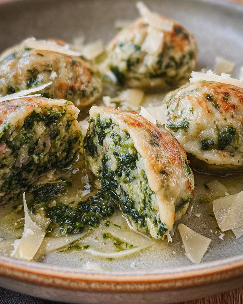 Südtiroler Spinatknödel – Schritt 2