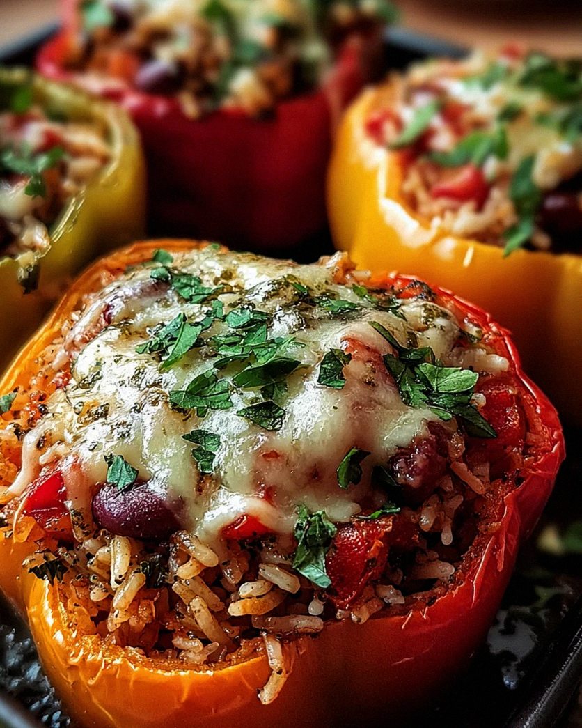 Vegetarische Gefüllte Paprika mit Reis – Schritt 1