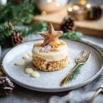 Weihnachtsdessert: Apfel-Zimtstern-Küchlein mit Vanillesoße