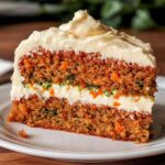 Zucchini Karottenkuchen mit Frischkäsecreme ganz einfach